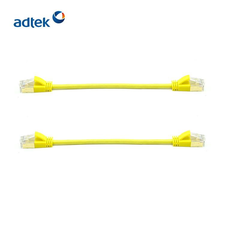 0.3m CAT6A屏蔽（FTP）网络跳线 26AWG 黄色PVC/LSZH